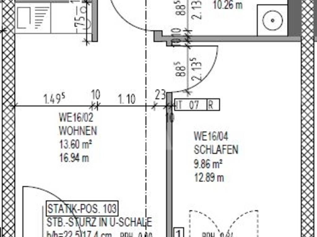 Grundriss WE 16 Grundriss WE 16