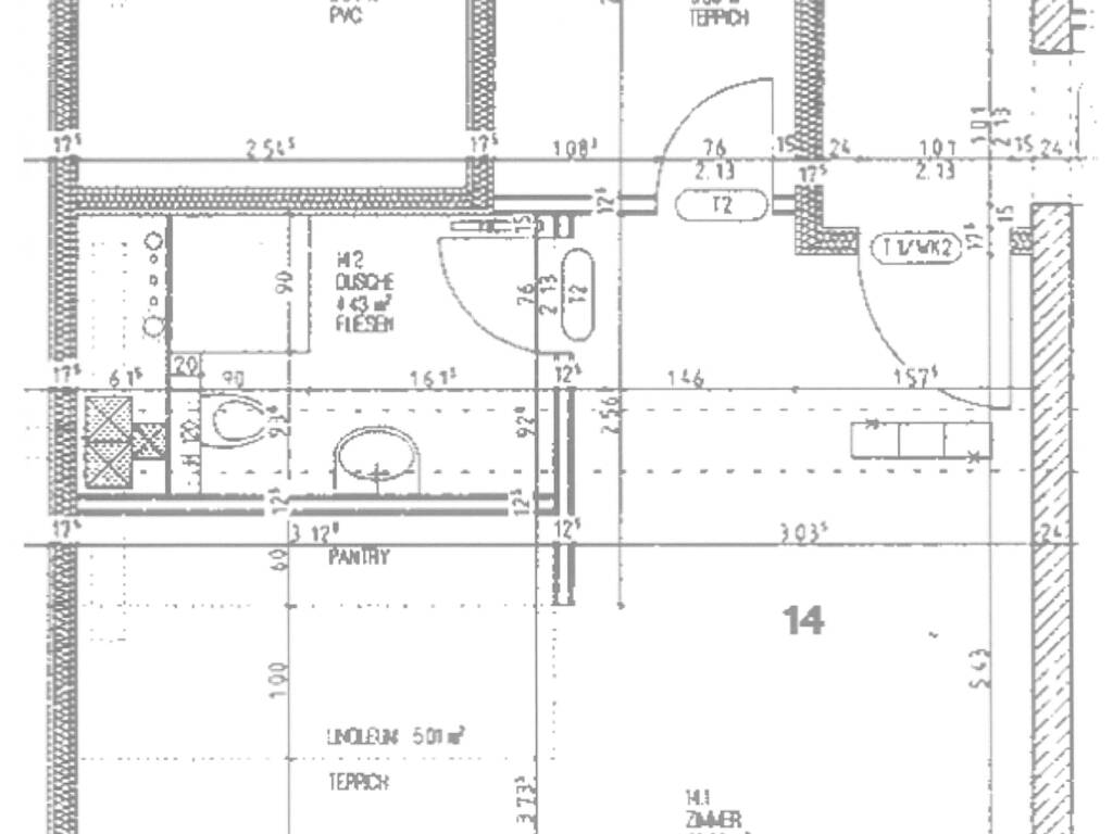 Grundriss WE 14 Grundriss WE 14