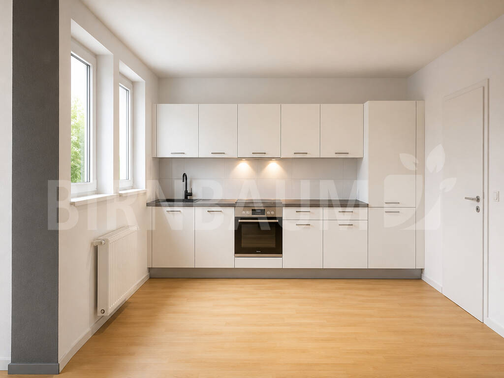 3D-Visualisierung der geplanten Einbauküche 3D-Visualisierung der geplanten Einbauküche